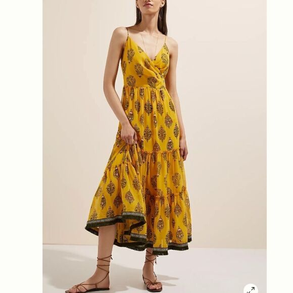 NWT Sachin & Babi X Anthropologie Tiered Midi Dress Size 10 - Picture 16 of 16
